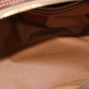 CELINE Macadam Canvas Hand Bag PVC Leather Brown Auth ki6075-10