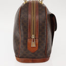CELINE Macadam Canvas Hand Bag PVC Leather Brown Auth ki6075-4