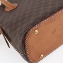 CELINE Macadam Canvas Hand Bag PVC Leather Brown Auth ki6076-14