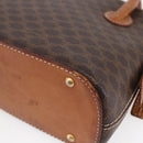 CELINE Macadam Canvas Hand Bag PVC Leather Brown Auth ki6076-15
