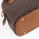 CELINE Macadam Canvas Hand Bag PVC Leather Brown Auth ki6076-16