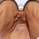 CELINE Macadam Canvas Hand Bag PVC Leather Brown Auth ki6076-19