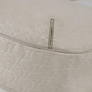 GUCCI Guccissima GG Shoulder Bag Leather White Auth ki6079-10