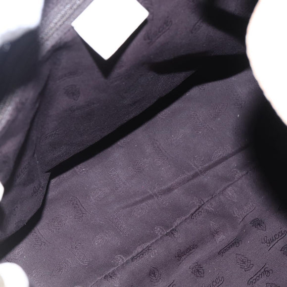 GUCCI Guccissima GG Shoulder Bag Leather White Auth ki6079