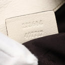 GUCCI Guccissima GG Shoulder Bag Leather White Auth ki6079-20