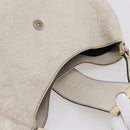 GUCCI Guccissima GG Shoulder Bag Leather White Auth ki6079-6