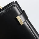 GUCCI Tote Bag Leather Black Auth ki6082-18