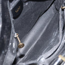 GUCCI Tote Bag Leather Black Auth ki6082-9