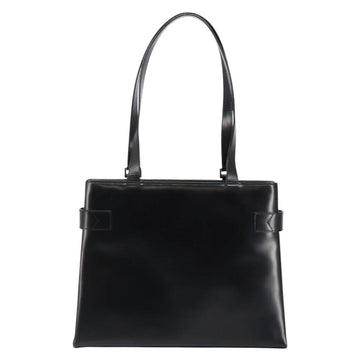 GUCCI Tote Bag Leather Black Auth ki6082 - 0