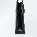 GUCCI Tote Bag Leather Black Auth ki6082-4