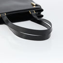 GUCCI Tote Bag Leather Black Auth ki6082-7