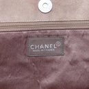 CHANEL patchwork Tote Bag Suede Beige CC Auth ki6084-14