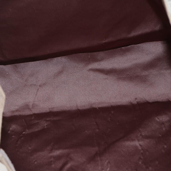 CHANEL patchwork Tote Bag Suede Beige CC Auth ki6084