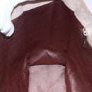 CHANEL patchwork Tote Bag Suede Beige CC Auth ki6084-18