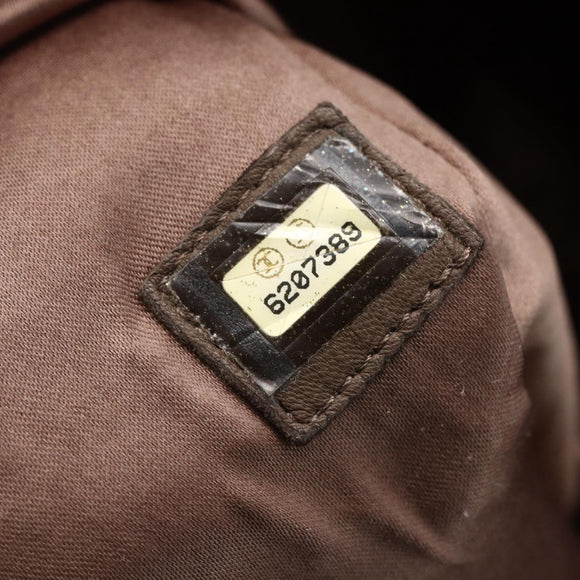 CHANEL patchwork Tote Bag Suede Beige CC Auth ki6084