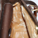 GUCCI Bamboo Hand Bag Leather 2way Brown Auth ki6088-20