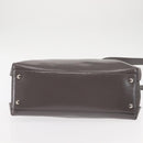 BURBERRY Hand Bag Patent leather 2way Gray Auth ki6089-5