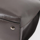 BURBERRY Hand Bag Patent leather 2way Gray Auth ki6089-10