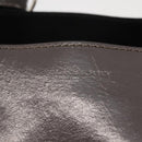 BURBERRY Hand Bag Patent leather 2way Gray Auth ki6089-11