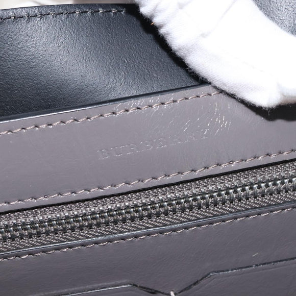 BURBERRY Hand Bag Patent leather 2way Gray Auth ki6089