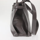BURBERRY Hand Bag Patent leather 2way Gray Auth ki6089-4
