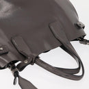 BURBERRY Hand Bag Patent leather 2way Gray Auth ki6089-6
