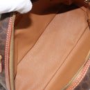 CELINE Macadam Canvas Hand Bag PVC Leather Brown Auth ki6094-10