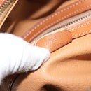 CELINE Macadam Canvas Hand Bag PVC Leather Brown Auth ki6094-12