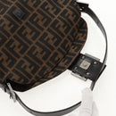FENDI Zucca Canvas Mamma Baguette Shoulder Bag Brown Black Auth ki6096V-16