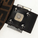 FENDI Zucca Canvas Mamma Baguette Shoulder Bag Brown Black Auth ki6096V-17