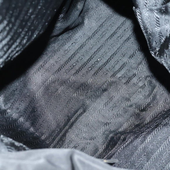 PRADA Tote Bag Nylon Black Auth ki6097