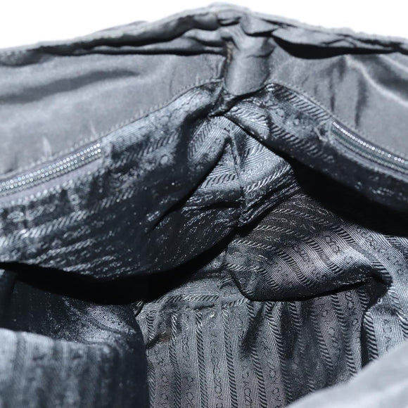 PRADA Tote Bag Nylon Black Auth ki6097