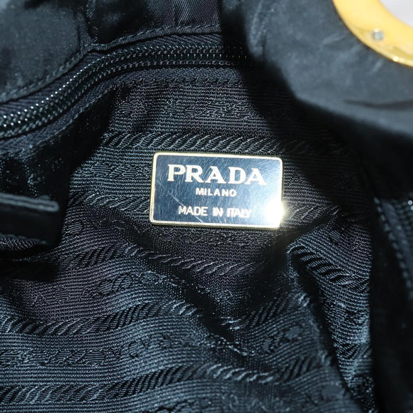 PRADA Tote Bag Nylon Black Auth ki6097
