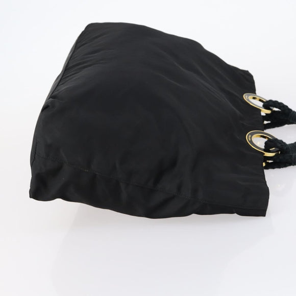 PRADA Tote Bag Nylon Black Auth ki6097