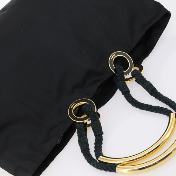 PRADA Tote Bag Nylon Black Auth ki6097