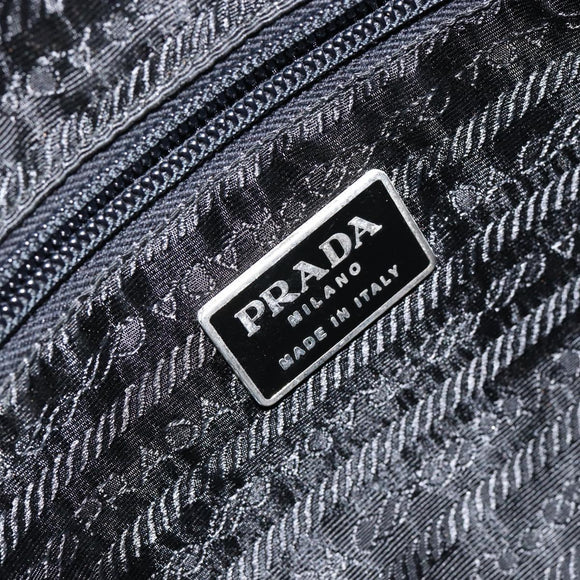 PRADA Hand Bag Nylon Black Auth ki6098