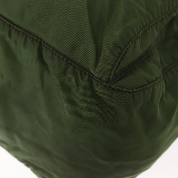 PRADA Shoulder Bag Nylon Khaki Auth ki6099