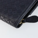 BOTTEGAVENETA INTRECCIATO Long Wallet Leather Navy Auth ki6102-10