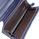 BOTTEGAVENETA INTRECCIATO Long Wallet Leather Navy Auth ki6102-18