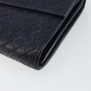 BOTTEGAVENETA INTRECCIATO Long Wallet Leather Navy Auth ki6102-8