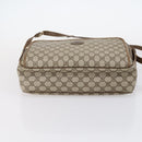 GUCCI GG Supreme Shoulder Bag PVC Leather 2way Beige Auth ki6104-5