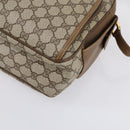 GUCCI GG Supreme Shoulder Bag PVC Leather 2way Beige Auth ki6104-16