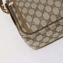 GUCCI GG Supreme Shoulder Bag PVC Leather 2way Beige Auth ki6104-17