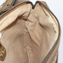 GUCCI GG Supreme Shoulder Bag PVC Leather 2way Beige Auth ki6104-21