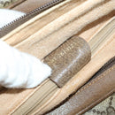 GUCCI GG Supreme Shoulder Bag PVC Leather 2way Beige Auth ki6104-12