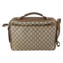 GUCCI GG Supreme Shoulder Bag PVC Leather 2way Beige Auth ki6104-2