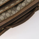 GUCCI GG Supreme Shoulder Bag PVC Leather 2way Beige Auth ki6104-8