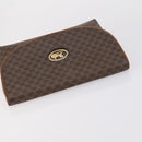 CELINE Macadam Canvas Shoulder Bag PVC 5 Set Brown Auth ki6106-10