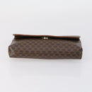 CELINE Macadam Canvas Shoulder Bag PVC 5 Set Brown Auth ki6106-11