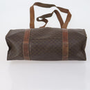 CELINE Macadam Canvas Shoulder Bag PVC 5 Set Brown Auth ki6106-6